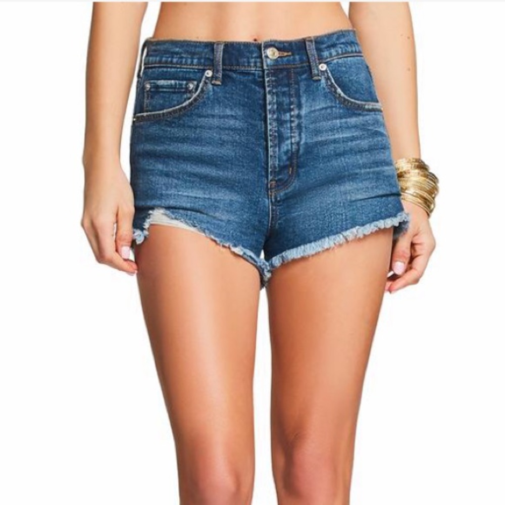 High waisted Jean shorts